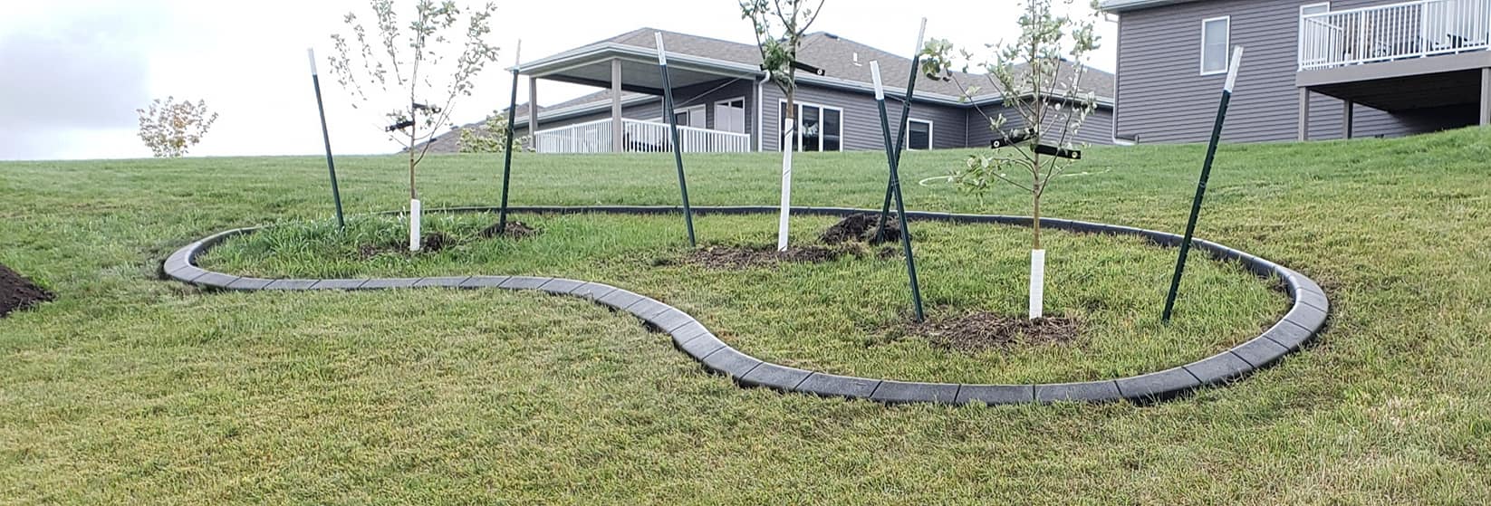 Example custom concrete edging